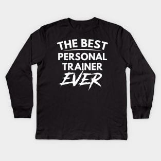 personal trainer gift for fitness yoga personal trainer Kids Long Sleeve T-Shirt